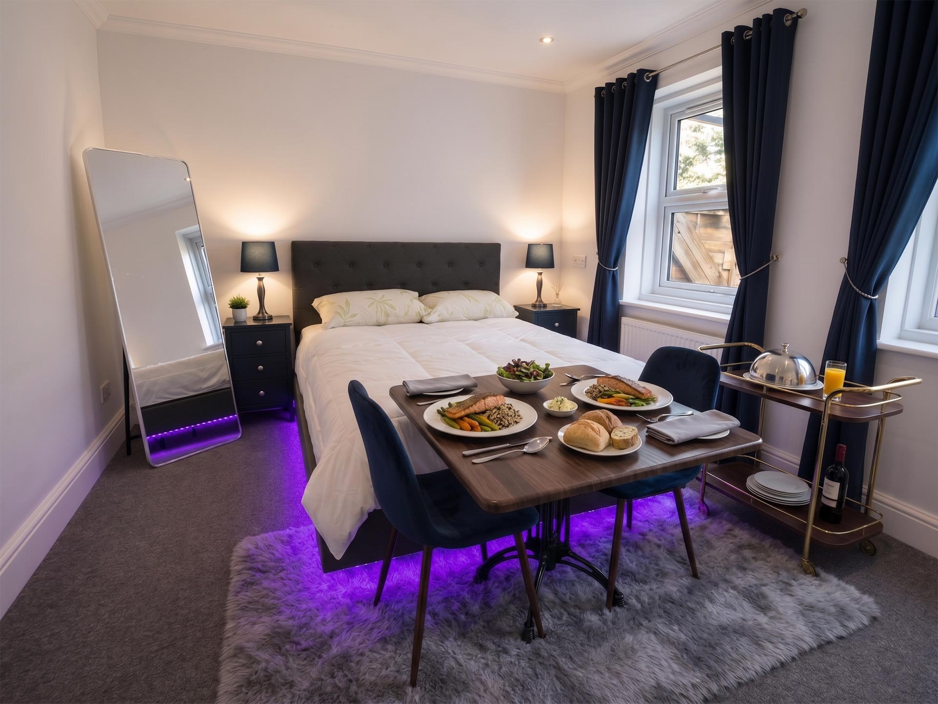 In-room dining available